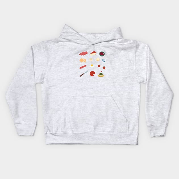 Charcuterie Board Kids Hoodie by Svaeth